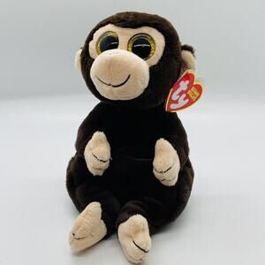 Ty Beanie Bellies Matteo Brown Monkey Plush Stuffed Animal Toy Small Soft Cute
